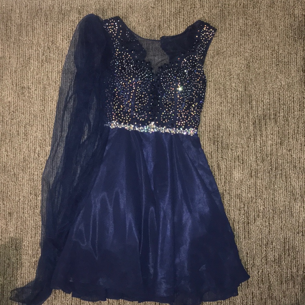 Navy prom dress